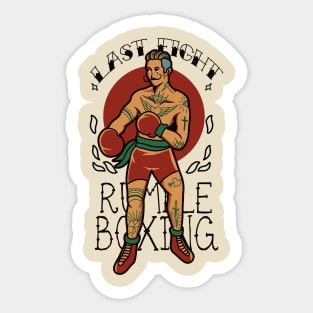 last fight Sticker